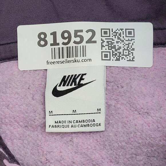 NIKE AOP Hoodie Medium 22x24 Purple - Picture 8 of 13